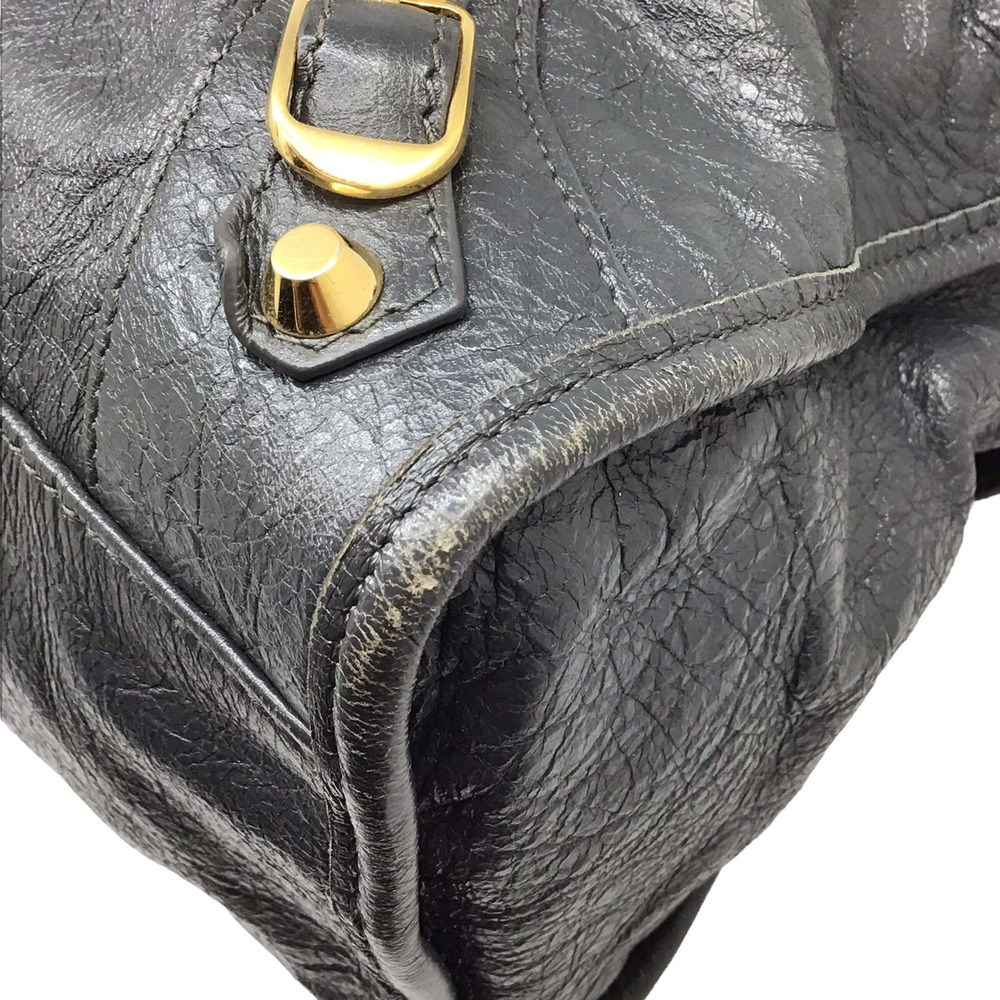 BALENCIAGA The City Gray Bag Handbag Shoulder Leather - Picture 4 of 11